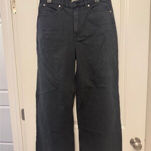 Everlane Black Wide-Leg Jeans